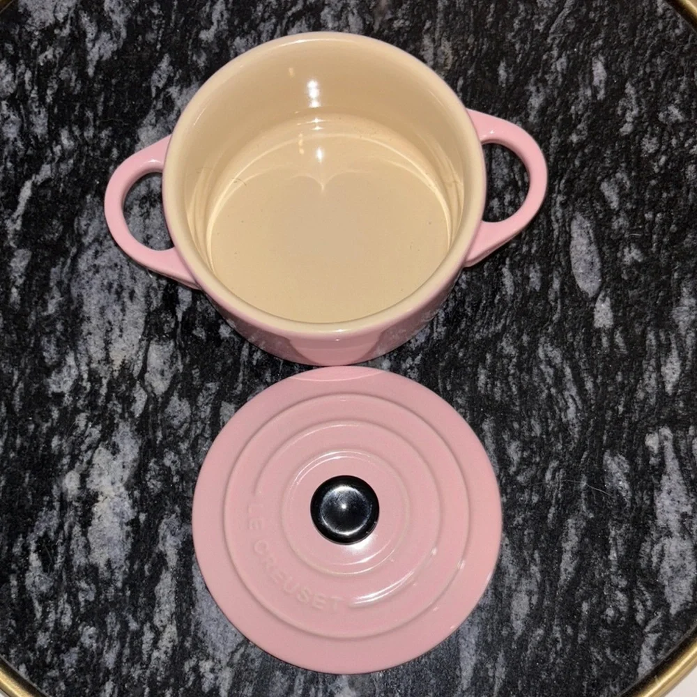 NWT Le Creuset Pink Pastel Mini Cocotte
